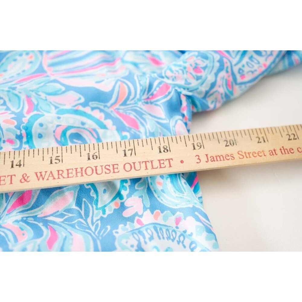 Lilly Pulitzer Charlee Tunic Dress Zanzibar Blue Fish Kiss S paisley beach vaca - Picture 5 of 7